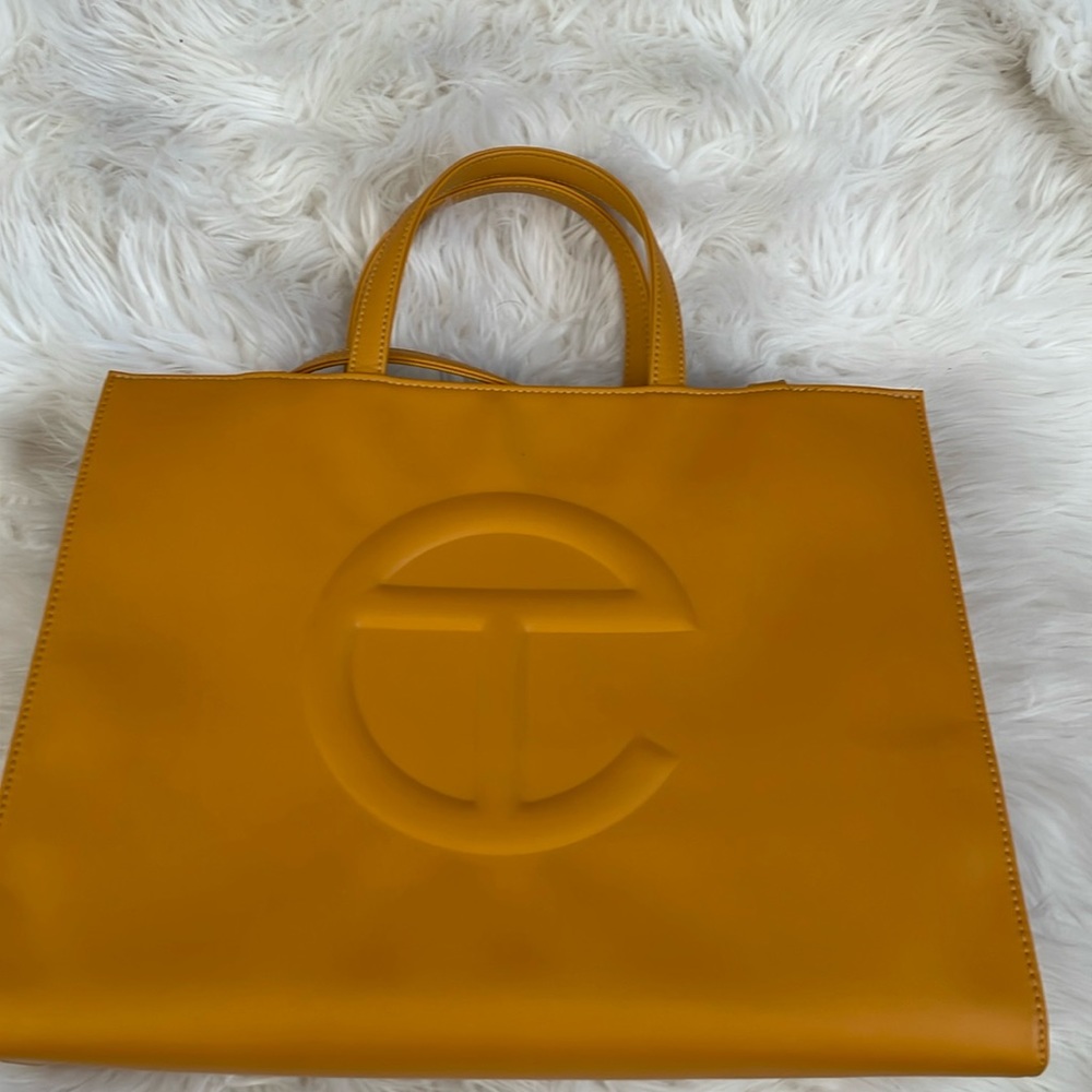 Telfar Medium Mustard shopping bag